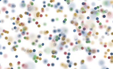Abstract background featuring colorful blurred dots on white. Perfect for various design projects, adds a touch of elega