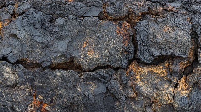 scoria. Porous black volcanic scoria at a crater's edge, textured surface. travel magazines, destination branding, designed for outdoor magazines and nature guides, inspires travel planning.