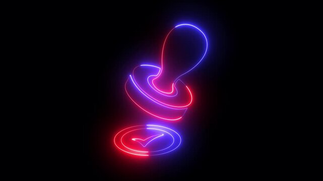 glowing neon Stamp and checkmark approval stamp icons, validated approved stamp. Approved rubber stamp with check mark for validation and confirmation. Official authorization and validation symbol.
