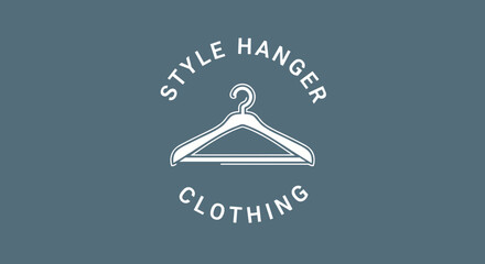 Fototapeta premium Clothing Hanger with Style Hanger Logo.