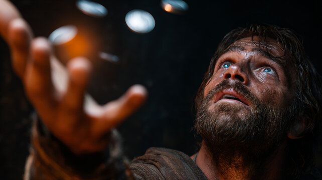 The biblical concept. Judas and the thirty pieces of silver.