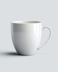 Obraz premium white cup isolated on white background