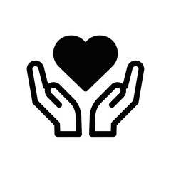 Obraz premium Hands Holding Heart Giving Care Concept: Charity Support, Volunteerism & Generosity in Healthcare Setting, Expressing Love, Compassion & Kindness. Minimalist Graphic for Nonprofit, Social Work
