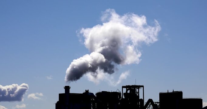 Industrial Emissions and Atmospheric Change: Visualizing Factory Smoke Plumes, Smog, and Sky Dynamics &mdash; Environmental Impact, Air Quality Indicators, and Urban Atmospheric Conditions