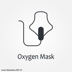 Obraz premium oxygen mask icon symbol illustration vector eps10 logo template design pattern seamless bright minimal design flat design realistic style simple design modern design