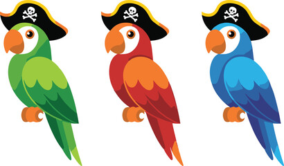 set of parrots © Creative Studio 