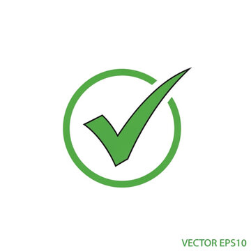Green checkmark in a circle