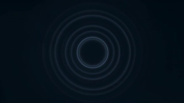 Centered Waves Radiate Outward. Concentric Circles Emanate From Middle Point Outward In Waves