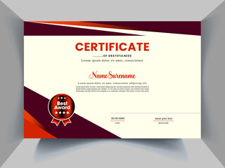 Obraz premium perfect Certificate Design Concept