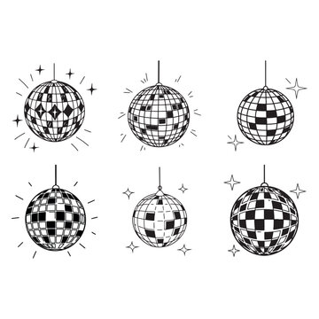 disco ball  vector illustration
