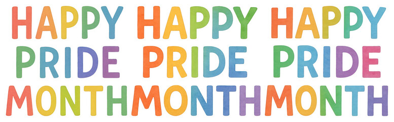 PNG Colorful Pride Month celebration, transparent background