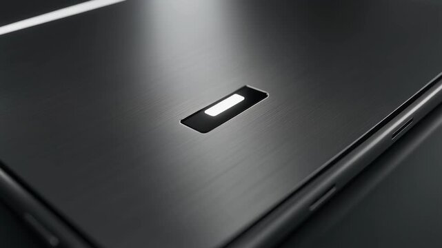 Smartphone back panel close up with camera flash and sensor. Smartphone back panel showing sleek modern device design. Premium smartphone camera sensor technology animation.