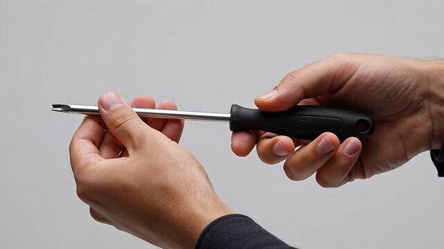?Assembling a phillips screwdriver: precision tool handling and assembly technique