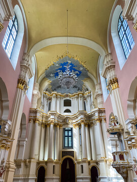 Interiors and decor of Saint Sophia Cathedral, Polotsk, Belarus
