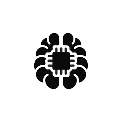 Obraz premium Minimalist Geometric Design Element in Monochrome isolated on White Background