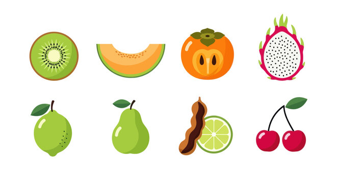 Colorful assortment of fresh fruits