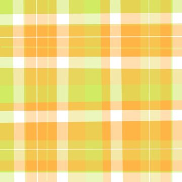 Seamless yellow plaid checkered textile pattern background
