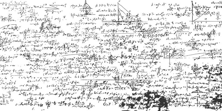 Black handwritten mathematical equations and symbols on a white background.
