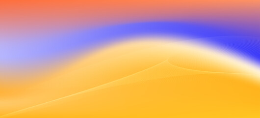 Blurred color gradient background, abstract blue yellow gradation texture, vector soft orange texture blur abstract background