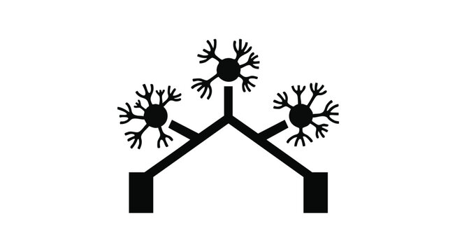 Neuron cell connections vector illustration