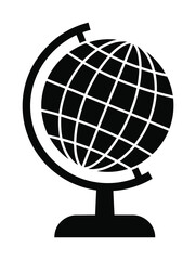 Vector of a globe on a stand