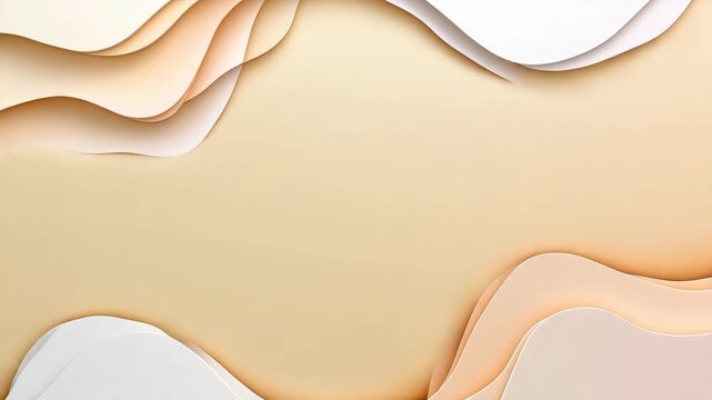 Layers of colored paper create shapes and textures in four different views with varying light and shadows for a unique visual experience