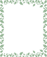 Fototapeta premium leaf leaves frame border