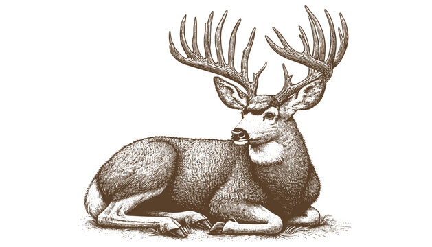 Mule deer vector