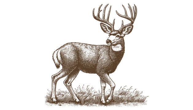 Mule deer vector