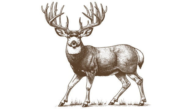 Mule deer vector