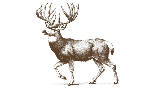 Mule deer vector