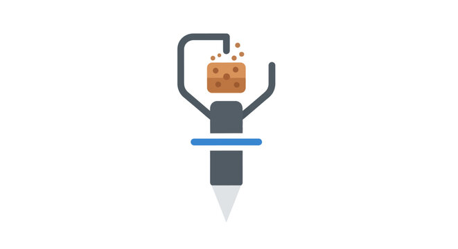 Inkjet Printer Nozzle Ejects Liquid Ink.