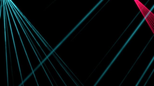 Animated background with red and blue party laser lights and smoke.