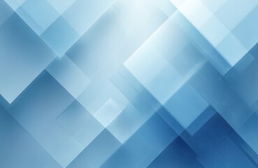 Fototapeta premium Abstract background with overlapping geometric shapes in shades of blue. Clean layered textures create modern, digital feel suitable for tech business themes. Dynamic pattern plays with light, shadow.