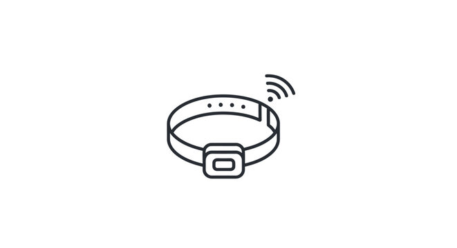 Smart wearable fitness tracker device.