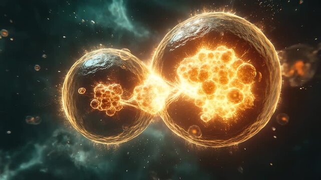 visualization of atoms during fusion, fission, atomic science