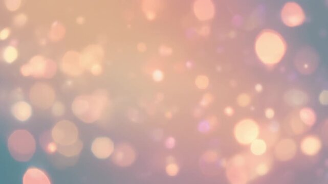 Soft Pastel Bokeh Lights Abstract Motion Background　柔らかなパステルカラーの玉ボケと抽象的な光のモーション背景　動画