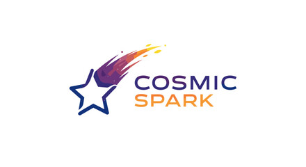 Cosmic Spark Logo Design Element 2.