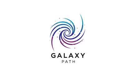Obraz premium Galaxy Path Logo Design Template 1.