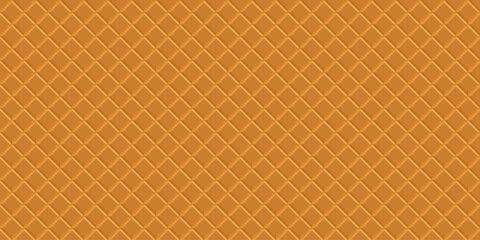 Fototapeta premium Seamless waffle texture