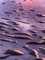 Fototapeta premium Close up structure on the beach at Blackpool, UK.