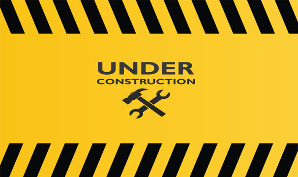 under construction tape warning banner vector, Under construction sign for construction site and website.vector.border, signs, crime, warning, access, hazard, ribbon