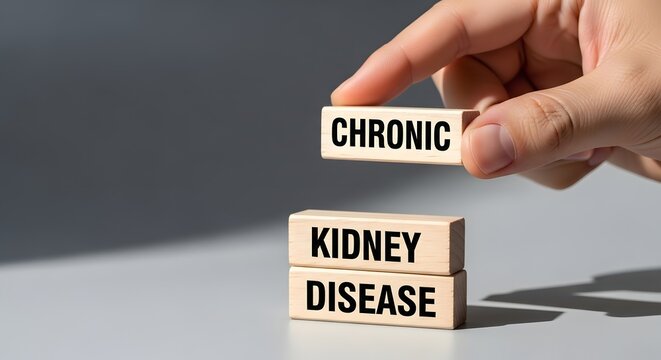 Chronic Kidney Disease Concept - Wooden Blocks with Text