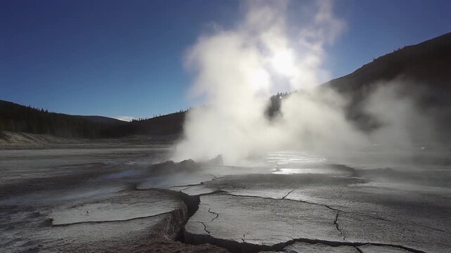 Mud Volcano Steam Vent at Yellowstone Park