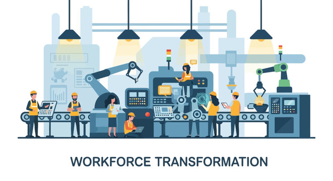 Industry 4.0: Workforce Transformation, Automation & Human-Robot Collaboration in a Smart Factory