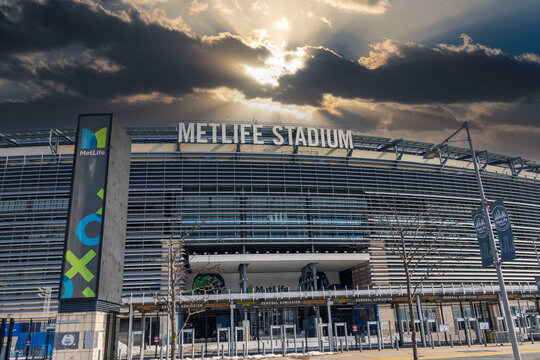 MetLife Stadium the home of the New York Giants football team in East Rutherford New Jersey USA