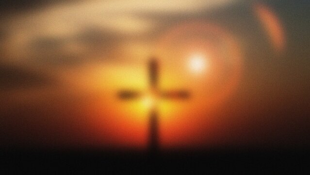 Easter sunday resurrection hope cross symbol christ light background