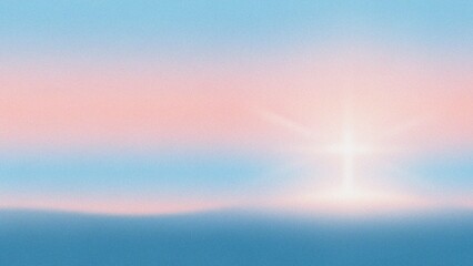 Fototapeta premium Easter sunday morning sunrise over calm waters symbolizing renewal and hope