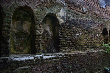 Naklejka premium Kirtipasha Zamindar Bari – Historic Zamindar Palace of Jhalokati, Bangladesh. Kirtipasha Zamindar Bari is a historic mansion located in Kirtipasha village of Jhalokati district in southern Bangladesh.