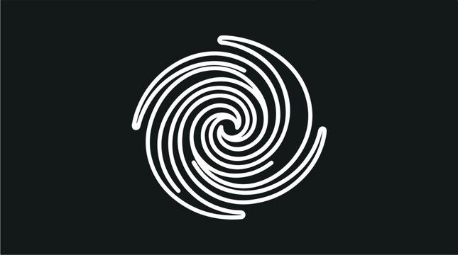 Abstract Swirling Vortex Graphic Design.